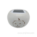 Pumpkin Ceramic Solar Lawn Lamp